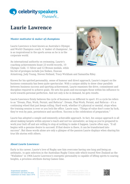 Laurie Lawrence