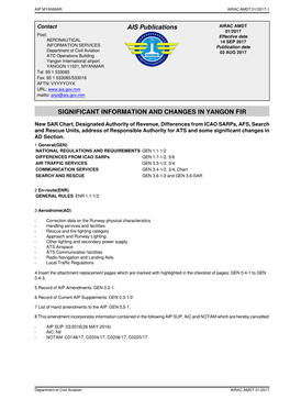 AIP Amendments: GEN 0.2-1