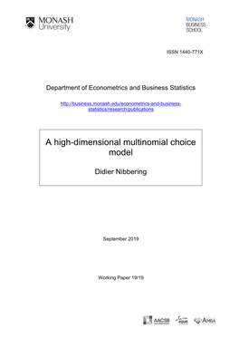 A High-Dimensional Multinomial Choice Model