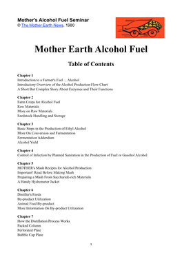 Mother Earth Alcohol Fuel