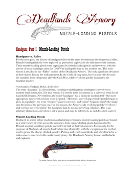 Deadlands Armory