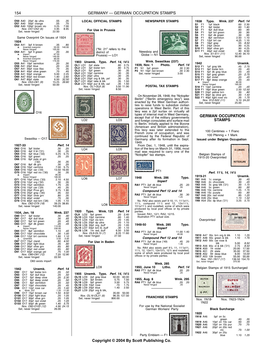 Scott 2005 Postage Stamp Catalogue ~ German Occupation.Pdf