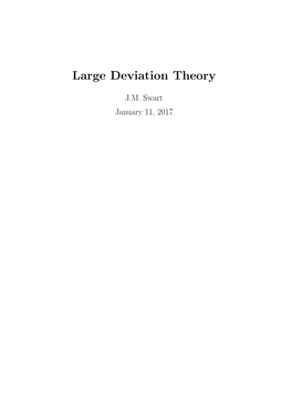 Large Deviation Theory