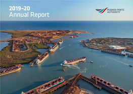 2019–20 Annual Report Cover Image: Port of Port Hedland This Page: Port of Ashburton Tug Pen