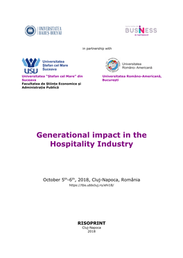 Generational Impact in the Hospitality Industry