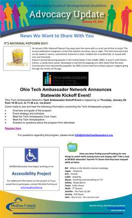 Ohio Tech Ambassador Network Announces Statewide Kickoff Event!