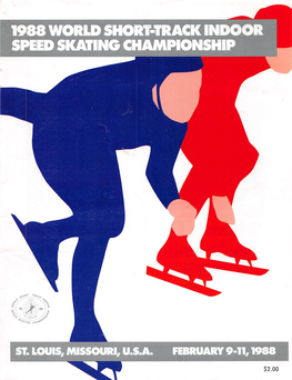 1988 Program Short Track Worlds St Louis MO