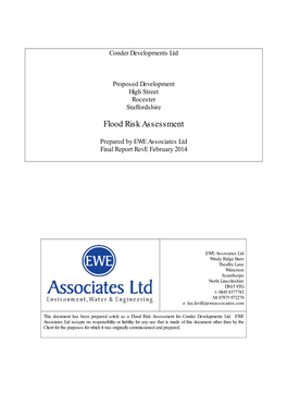 Flood Risk Assessment