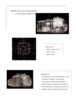 Dimmit County Courthouse Masterplan