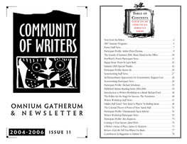 2006/2007 Omnium Gatherum & Newsletter