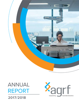 Annual Report 2017/2018 Annual Report Agrf 2017/2018 2