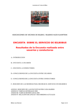 Asociaciones De Vecinos De Los Barrios De Bilbao