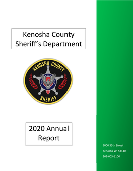 Kenosha County Sheriff's Department 2020 Annual Report