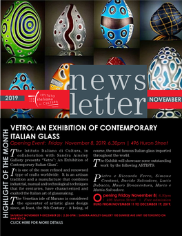 An Exhibition of Contemporary Italian Glass