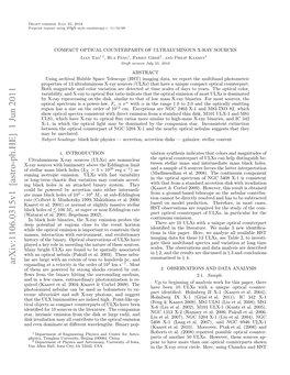 Arxiv:1106.0315V1 [Astro-Ph.HE] 1 Jun 2011 a R Ag Iha Xeto Est Udesp,And Pc, 10 Hundreds of Order to the Tens in of Velocity Nebu- Extent a These an at 2003)