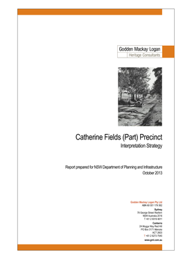 Catherine Fields (Part) Precinct Interpretation Strategy