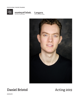 Acting 2019 Daniel Bristol