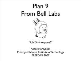 Plan 9 from Bell Labs