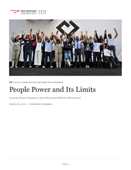 People Power and Its Limits