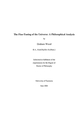 The Fine-Tuning of the Universe: a Philosophical Analysis