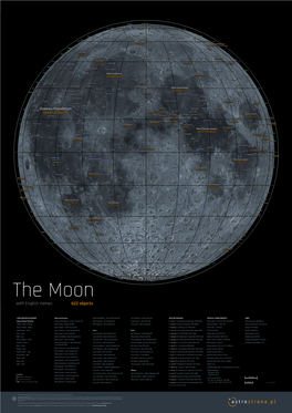 Moon Map with English Names