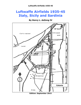 Luftwaffe Airfields 1935-45 Italy, Sicily and Sardinia