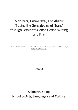Trans' Through Feminist Science Fiction Writing
