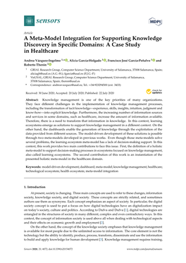 A Meta-Model Integration for Supporting Knowledge Discovery in Speciﬁc Domains: a Case Study in Healthcare