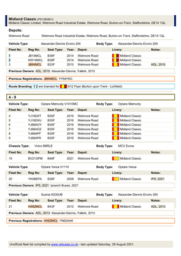 Midland Classic (PD1050801) Midland Classic Limited, Wetmore Road Industrial Estate, Wetmore Road, Burton-On-Trent, Staffordshire, DE14 1QL