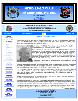 11-November 2017 10-13 Club of Charlotte Newsletter.Pub