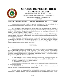 Procedimientos Y Debates De La Decimoseptima Asamblea Legislativa Cuarta Sesion Extraordinaria Año 2016 Vol