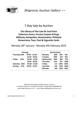 7-Day Sale by Auction