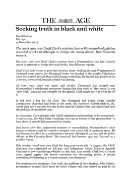 Seeking Truth in Black and White