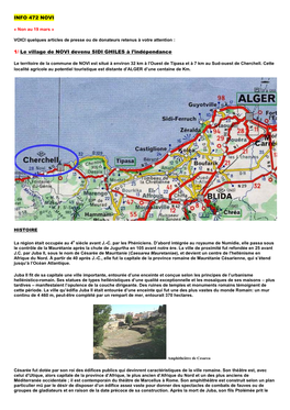 Le Village De NOVI Devenu SIDI GHILES À L'indépendance