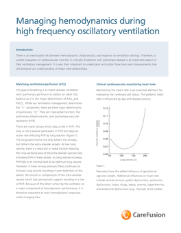 Managing Hemodynamics During High Frequency Oscillatory Ventilation