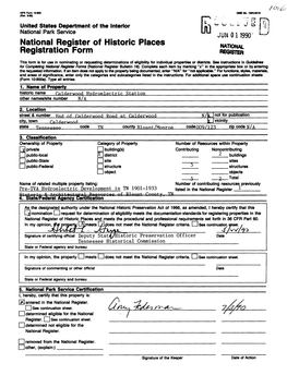 National Register of Historic Places Registration Form