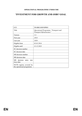 Operational Programme “Transport and Transport Infrastructure”