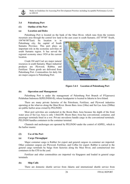 26 3.4 Palembang Port (1) Outline of the Port Location and Roles