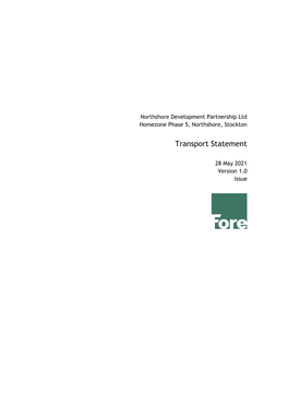 2021-05-28 2275 Transport Statement V1.0