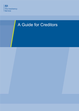 A Guide for Creditors Contents