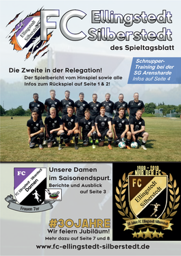 Des Spieltagsblatt