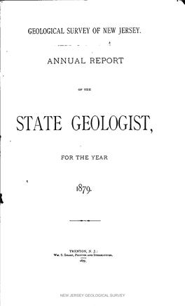 Annual Report of the State Geologist for the Year 1879