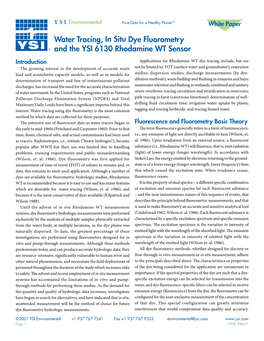 YSI Rhodamine White Paper