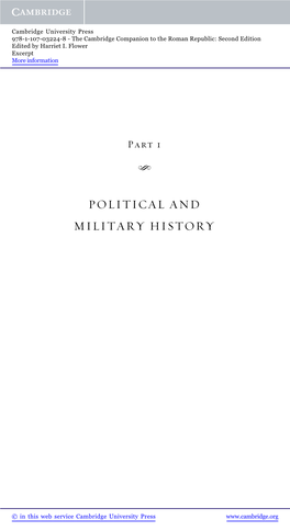 Political and Military History