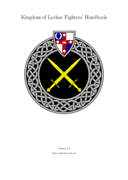 Kingdom of Lochac Fighters' Handbook