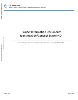 Project Information Document (PID)