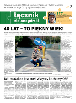 40 Lat – to Piękny Wiek! W Sobotę Gmina Świętuje Jubileusz 40-Lecia Istnienia