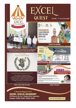 Current Affairs Magazine Excel Quest