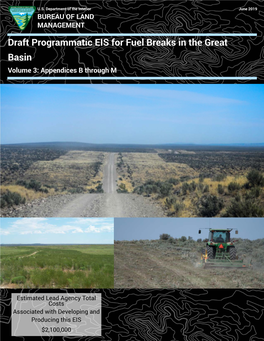 Draft Programmatic EIS for Fuel Breaks in the Great Basin
