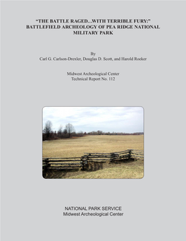 Battlefield Archeology of Pea Ridge National Military Park